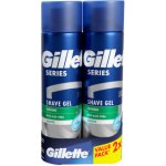 Gillette Series Sensitive gel na holení 2 x 200 ml – Zboží Dáma
