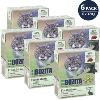 Bozita Cat kousky v omáčce s králíkem 6 x 370 g – Zboží Mobilmania