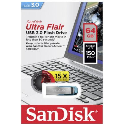 SanDisk Cruzer Ultra Flair 64GB SDCZ73-064G-G46B – Sleviste.cz