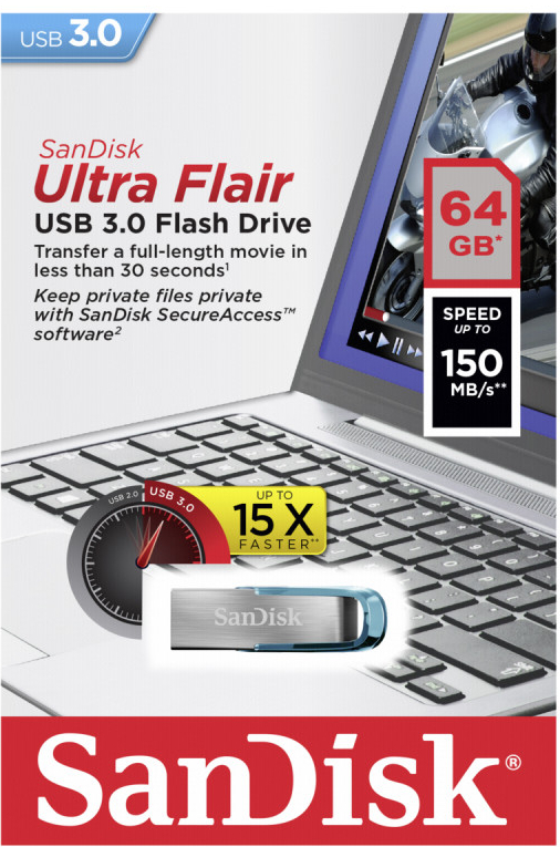 SanDisk Cruzer Ultra Flair 64GB SDCZ73-064G-G46B