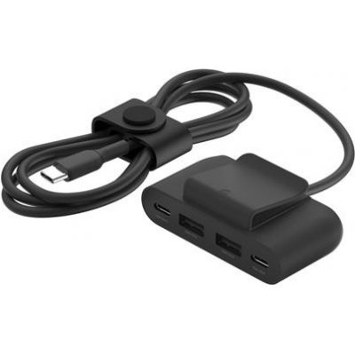 Belkin BOOST CHARGE™ 4-portový USB Power Extender (2xUSB-C, 2xUSB-A) až 30W + 2m USB-C kabel, černá BUZ001BT2MBKB7 – Hledejceny.cz