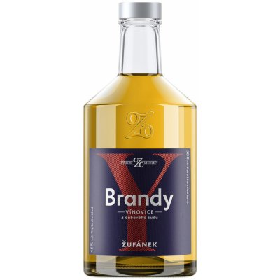 Žufánek Brandy ze sudu 45% 0,5 l (holá láhev) – Hledejceny.cz