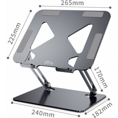 Nastavitelný, ergonomický stojan na notebook 10-17 palců LAPTOP STAND MT2661 Media-Tech – Zboží Živě