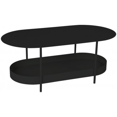 Fermob Salsa 113 x 58 cm kovový zahradní konferenční stolek Černý – Hledejceny.cz