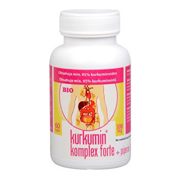 Synergia Bio Kurkumin komplex Forte 300 mg + piperin 60 kapslí