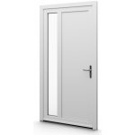 Aluplast jednokřídlové hlavní vchodové dveře antracit/bílá 12 Levé 100 x 200 cm – Hledejceny.cz