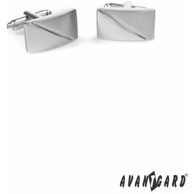 Avantgard Premium 57320289 stříbrná mat/lesk manžetové knoflíčky – Zboží Mobilmania