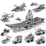 Sluban B0537 Aircraft Carrier Letadlová loď 9v1 1001 ks – Zboží Dáma