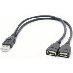 PremiumCord KU2Y03 USB 2.0 A/Male to A/Female (data+nabíjení) + A/Female (nabíjení) 15cm – Hledejceny.cz