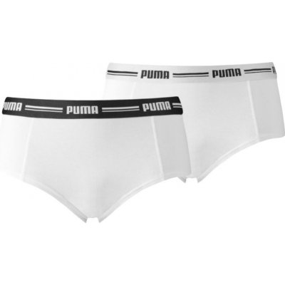 Puma Kalhotky Mini Short 2 Pack dámské W 603033001317 bílá – Zboží Mobilmania