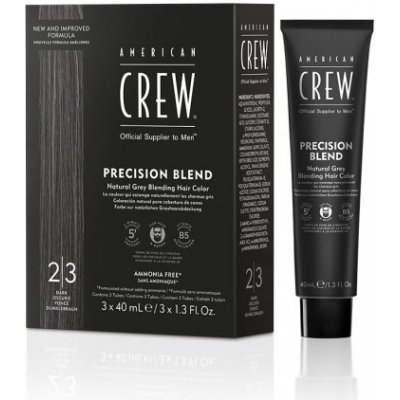 American Crew Precision Blend Dark 2-3 tmavě hnědá 3 x 40 ml