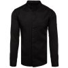 Pánská Košile Dstreet pánská košile s dlouhým rukávem Lluanet černá