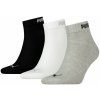 Puma ponožky Quarter-V 3 Pack grey-white-b