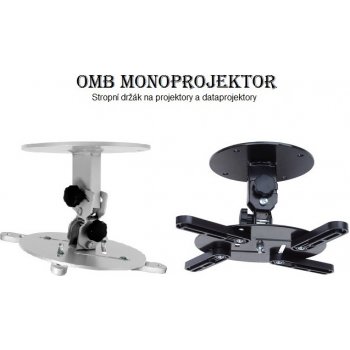 OMB Monoprojektor držák na projektory stropní (Stropní držák na projektory a dataprojektory, otočný, sklopný, univerzální, na 99% projektorů na trhu)