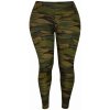 Dámské legíny Forest maskáčové legíny pružné 9072-6 khaki