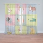 Sablio Záclony Zvířátka ze Zoo: 2ks 150x250cm – Hledejceny.cz