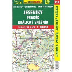 Jeseníky Praděd Králický Sněžník mapa 1:40 000 č. 458