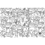 Podložka na stůl PP 60 x 40 cm monsters – Zboží Dáma