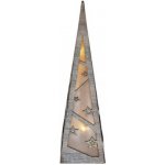 Emos ZY2335 LED pyramida 36cm 2× AA teplá bílá časovač – Hledejceny.cz