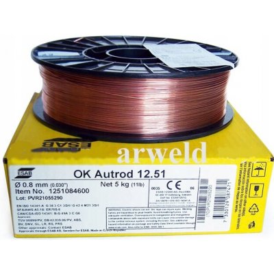Esab OK 12.51 0,8 mm 5 kg – Zboží Mobilmania