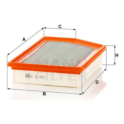 MANN FILTER Vzduchový filtr C 27 047 – Hledejceny.cz