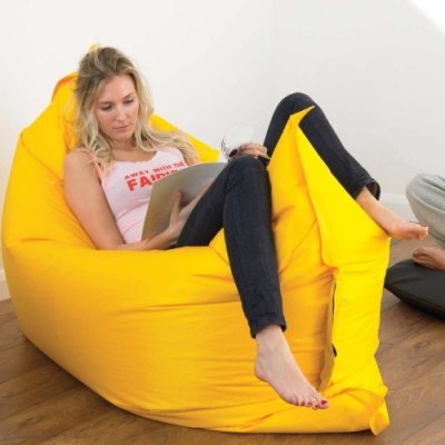 Nafukovací vak Lazy bag jednovrstvý - žlutý – Hledejceny.cz