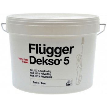Flügger Dekso 5, bílá i báze k tónování 9,1 L
