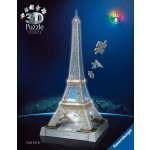 Ravensburger 3D Puzzle Iconics Eiffelova věž LED 243 ks – Zboží Dáma