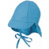 Dětská čepice Sterntaler čepice s plachetkou jednobarevná UV filtr 50+ 1502025 modrá