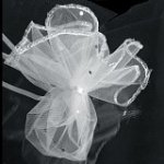 Organzový sáček bílý, průměr 26 cm (2 ks) – Hledejceny.cz