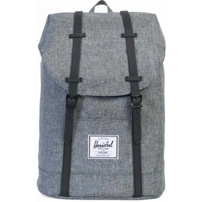 Herschel supply retreat raven crosshatch black rubber 20 l