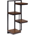 MODERNHOME Nástěnný stojan na květiny MELODY 63 x 33 cm hnědý/černý – Hledejceny.cz