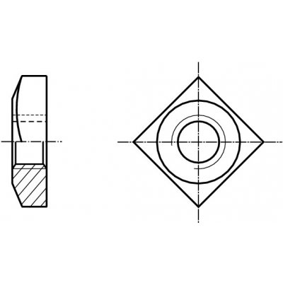 PROFISTYL DIN 557 matice čtyřhranná vysoká pozink Varianta: DIN 557 matice čtyřhranná ZB M10 – HobbyKompas.cz