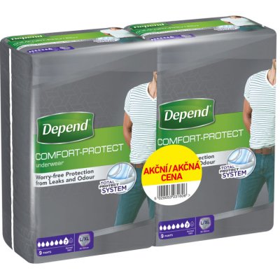 Depend Normal inkont.kalh.muži Duopack L/XL 2 x 9 ks – Zboží Dáma Depend Normal inkont.kalh.muži Duopack L/XL 2 x 9 ks – Zboží Dáma