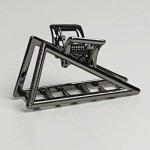 Malý kovový skřipec do vlasů - hematit – Zboží Dáma Malý kovový skřipec do vlasů - hematit – Zboží Dáma