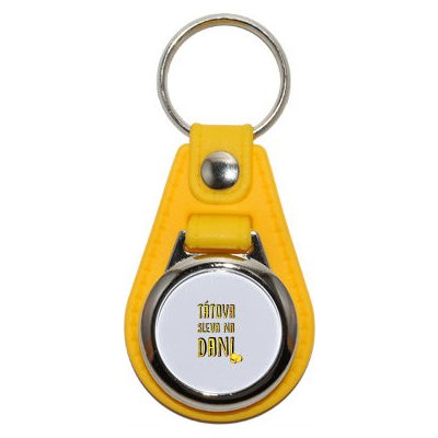 Přívěsek na klíče s mincí Tátova sleva na dani – Sleviste.cz