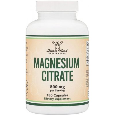 Double Wood Supplements Magnesium Citrate 180 kapslí – Hledejceny.cz