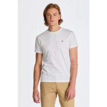 Gant tričko SLIM SHIELD SS T-SHIRT bílá