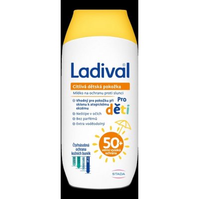 Ladival dětská citlivá pokožka mléko OF50+ 200 ml – Sleviste.cz
