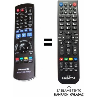 Dálkový ovladač Predátor Panasonic N2QAYB000509 pro DMP-BDT300EG – Hledejceny.cz
