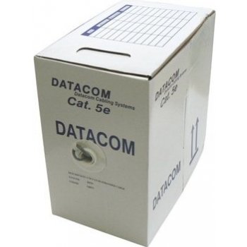 Datacom 1100 UTP drát CAT5E PVC, 305m, šedý