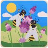 Dřevěná hračka Bigjigs Toys vkládací puzzle životní cykly včely