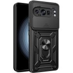 PROTEMIO RING CAMERA Kryt s držákem pro Google Pixel 9 Pro XL černý 87077 – Zboží Živě