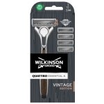 Wilkinson Sword Quattro Essential 4 Vintage Edition + 4 ks hlavic – Zbozi.Blesk.cz