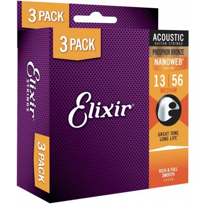 Elixir NanoWeb Phosphor Bronze16546 – Zbozi.Blesk.cz