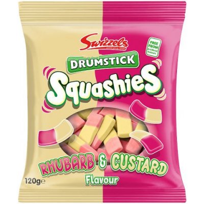 Swizzels Squashies anglické žvýkací bonbóny Rebarborový pudink 120 g – Zboží Mobilmania