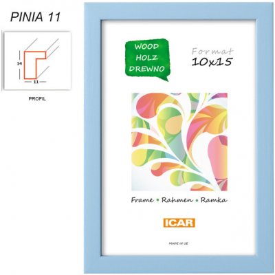 CODEX rám dřevo PINIA 20x30 cm, světlte modrý (11) – Hledejceny.cz