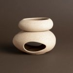 The Munio Ceramic Wax Warmer Black keramická aroma lampa – Sleviste.cz