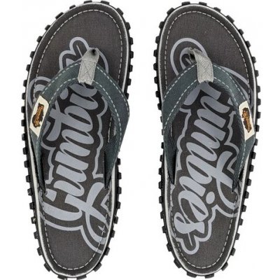 Gumbies Islander Canvas Flip Flops cool grey grey – Zboží Dáma