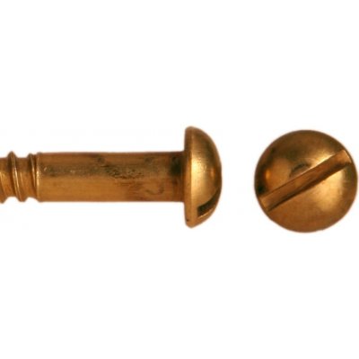 Vrut do dřeva mosazný, půlkulatá hlava, DIN 96 - 5x20 – Hledejceny.cz
